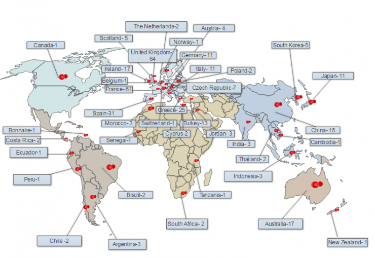 Study Abroad Map