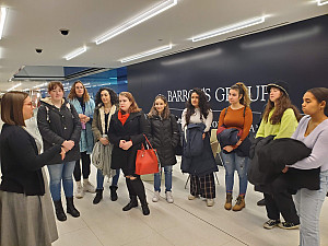 Prof. Tatiana Serafin's Public Affairs and Political Reporting (COMM 311) students had the opportunity to see the Wall Street Journal's m...
