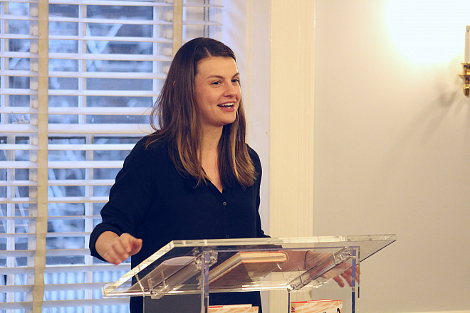 Author Julie Buntin reads from her debut novel, Marlena, at the Spring 2018 Lit City reading.