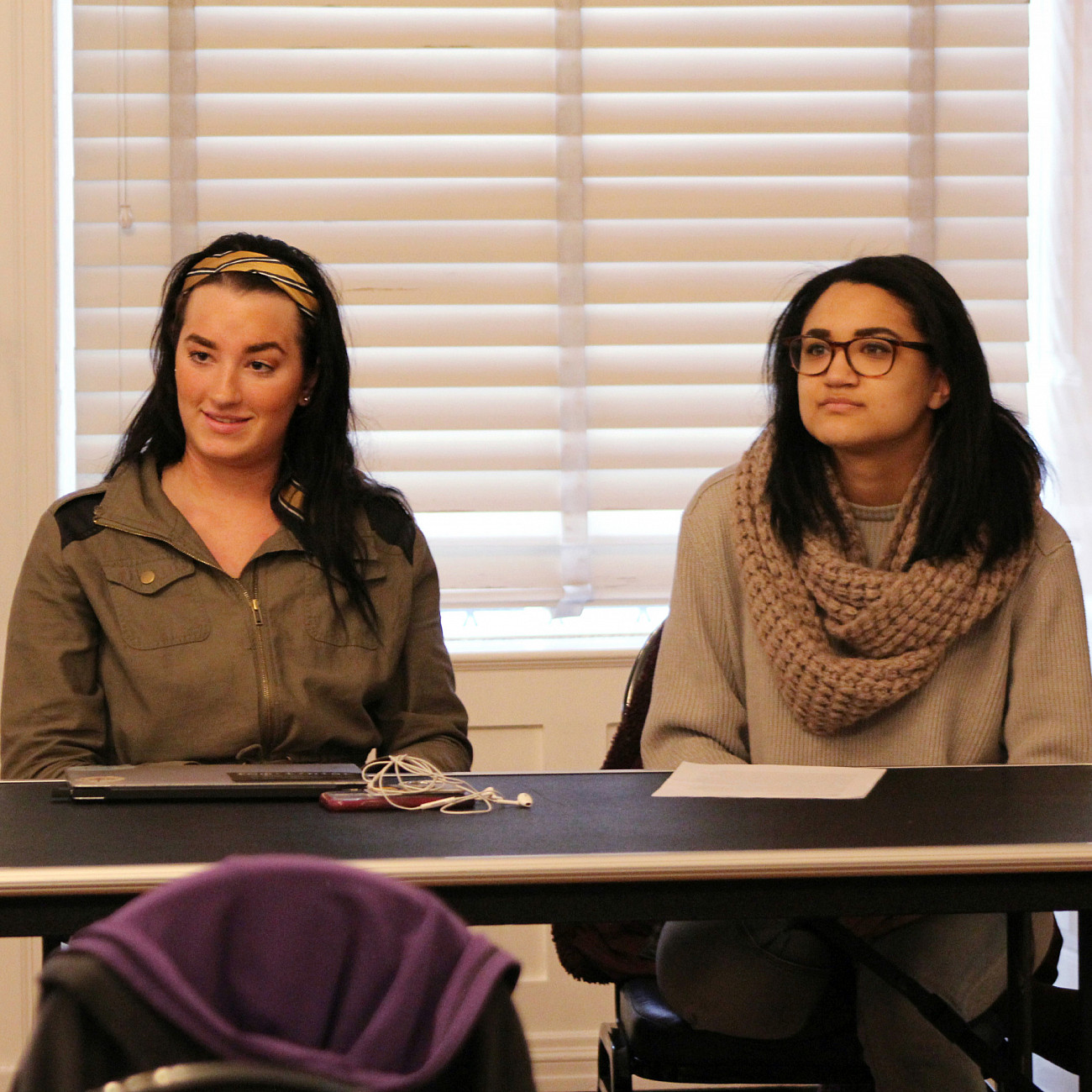 Defining Religion Panel (L-R)): Molly Null, Allie McInerney, and Michaela Williams