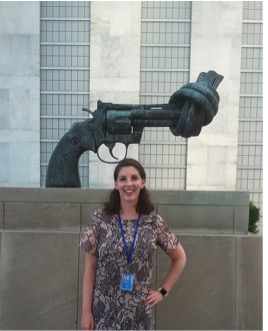 Senior Alexis Keller at the U.N.