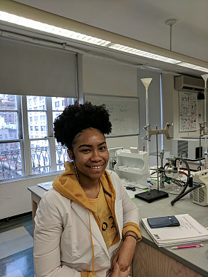 Biology major Amina Wyatt-Ngom '21