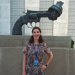 Senior Alexis Keller at the U.N.