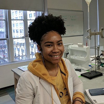 Biology major Amina Wyatt-Ngom '21