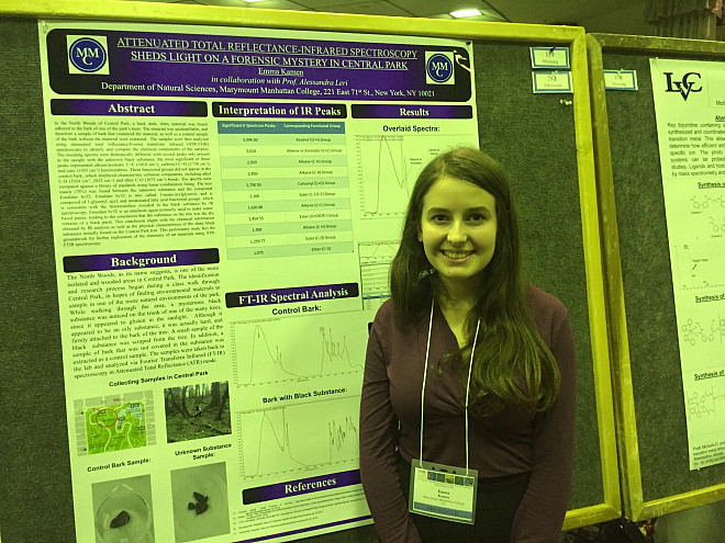 Emma Kamen presents her work with Prof. Leri at the Undergraduate Research Symposium in the Chemical and Biological Sciences at the Unive...