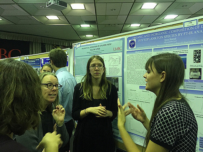 Rosie Wenrich presents her work with Prof. Leri at the Undergraduate Research Symposium in the Chemical and Biological Sciences at the Un...