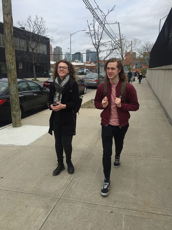 Students in Prof. Leri's Chemistry and the Environment (CHEM/ENV 105) class travel to Greenpoint, Brooklyn, to sample water from Newtown ...