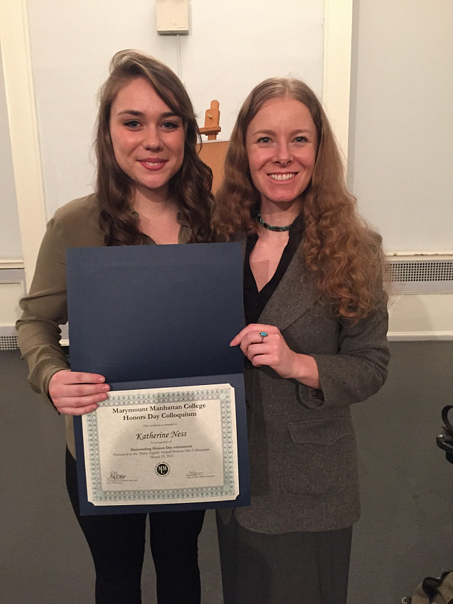 Katie Ness (left) with her research mentor, Prof. Leri.