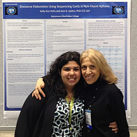 Kelly Ann Peña with Dr. Ann Jablon, Professor of Speech-Language Pathology