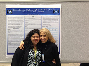 Kelly Ann Peña with Dr. Ann Jablon, Professor of Speech-Language Pathology