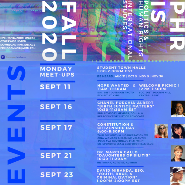 PHR/IS Fall 2020 Event Series