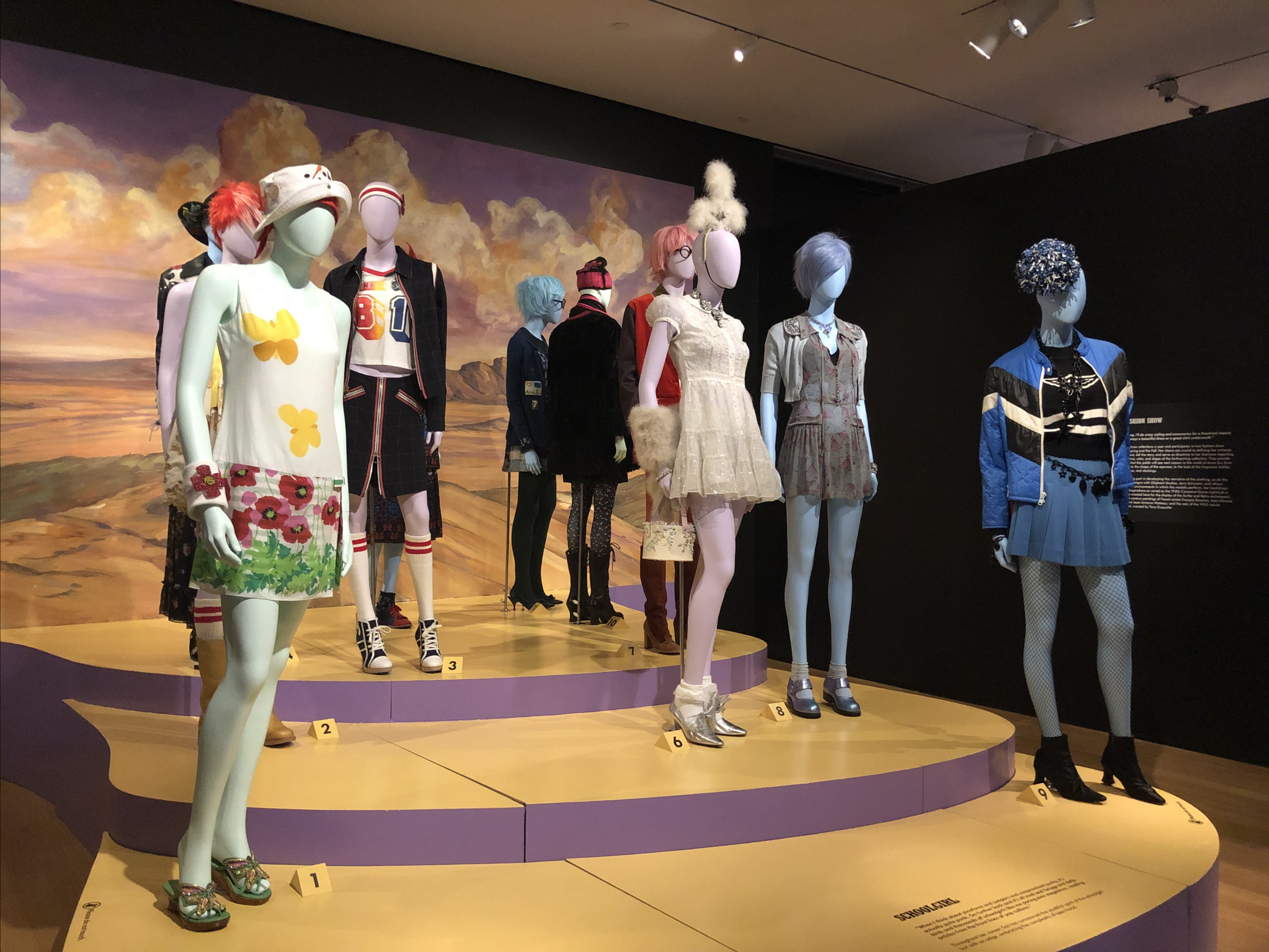 Students enrolled in the Business of Fashion visited the exhibition The World of Anna Sui at the Museum of Arts and Design (MAD)