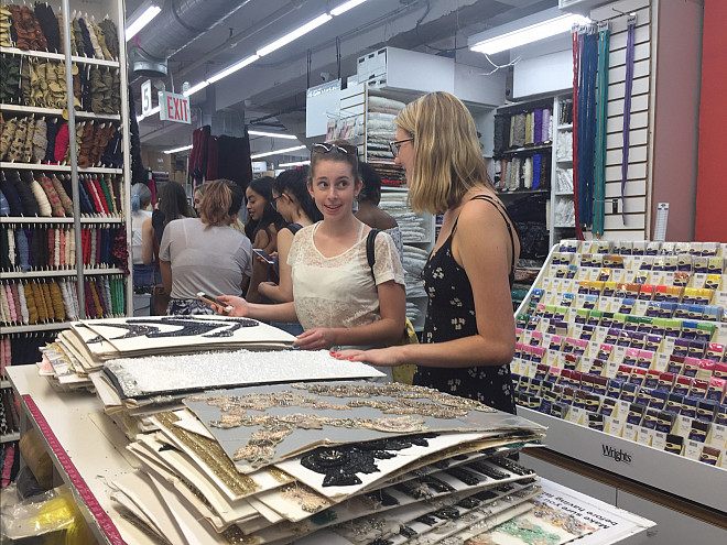 NYC Seminar - Visit to Mood Fabrics, Garment District