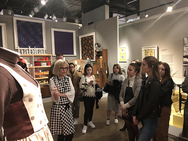 Touring the Mary Quant's exhibition at the Fashion and Textile Museum, London