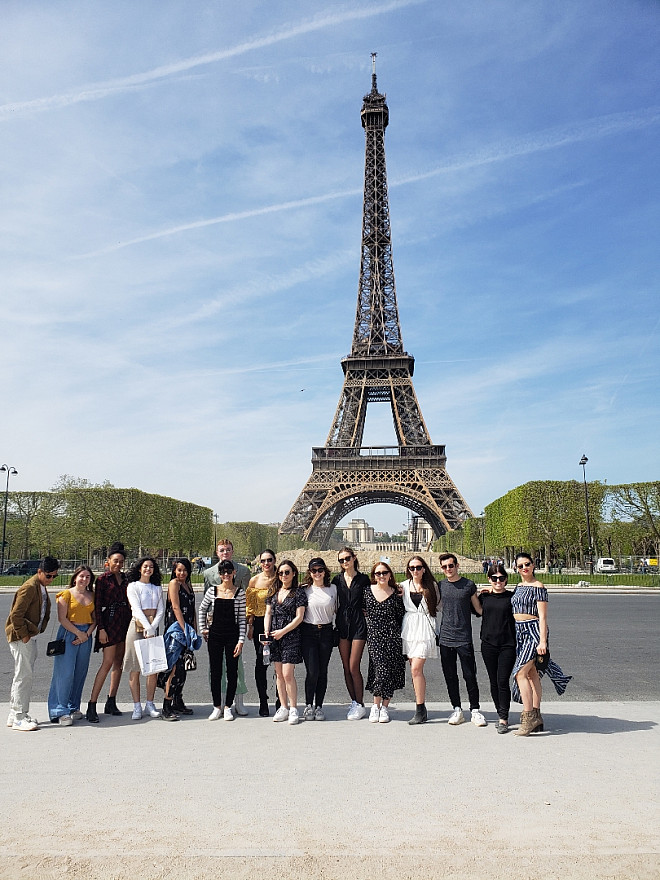 At the Eiffel Tower