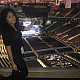 Sindelt Flores,intern for the Spanish Broadcasting system at an event in Madison Square Garden.