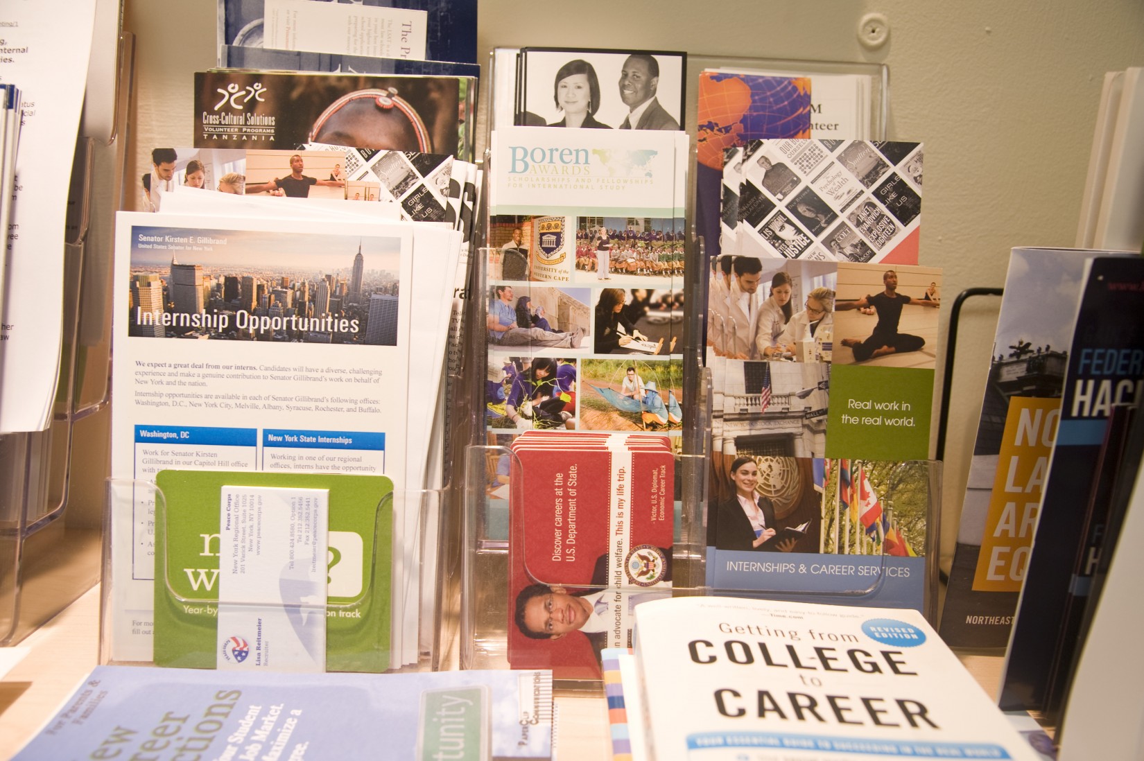 Handouts at the Office of Career Services