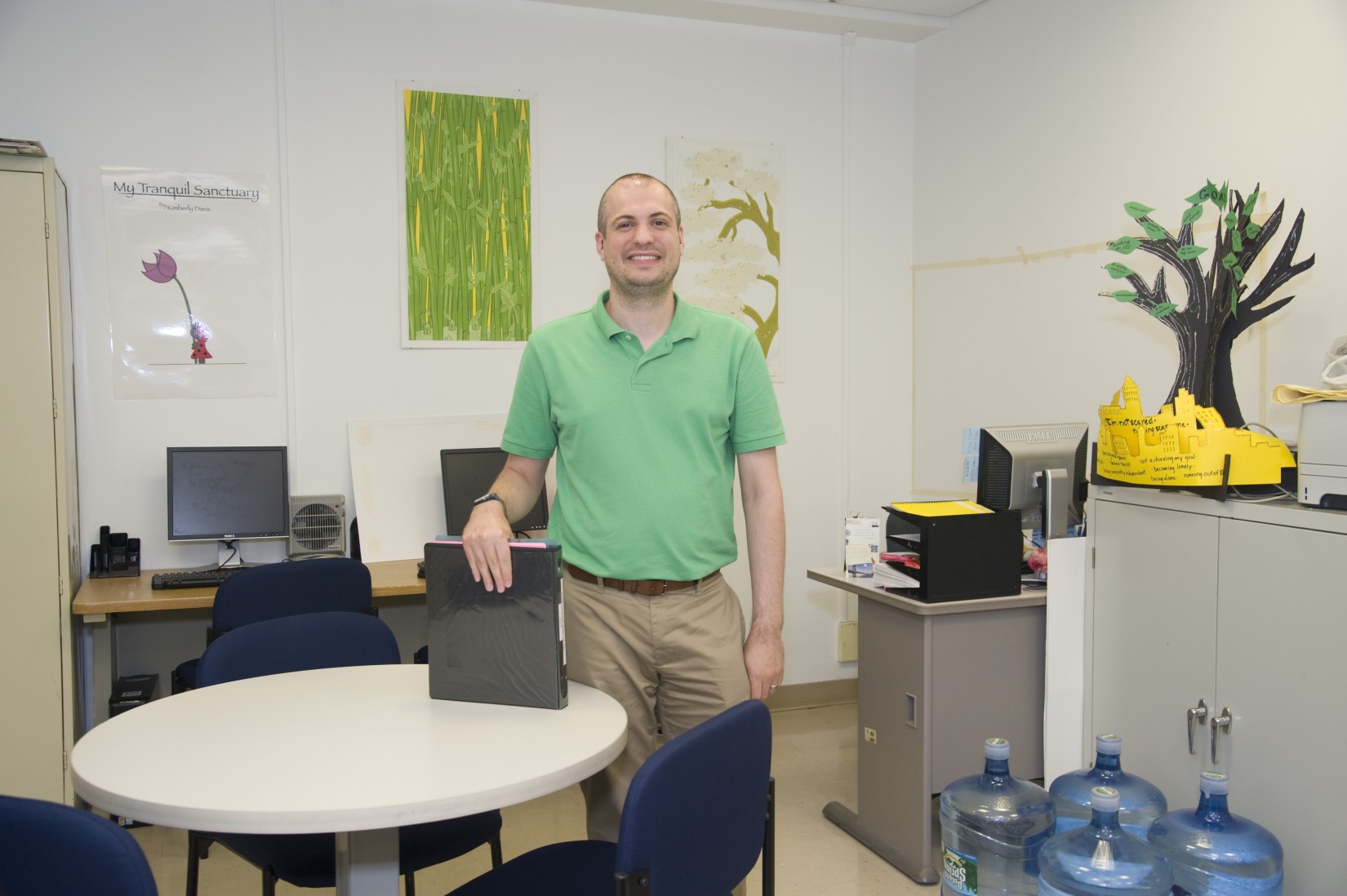 Ryan Cunningham in the Center for Academic Advancement