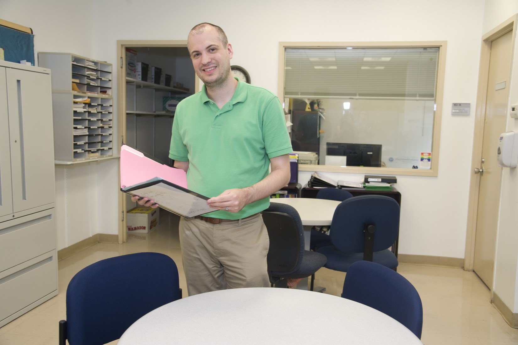 Ryan Cunningham in the Center for Academic Advancement