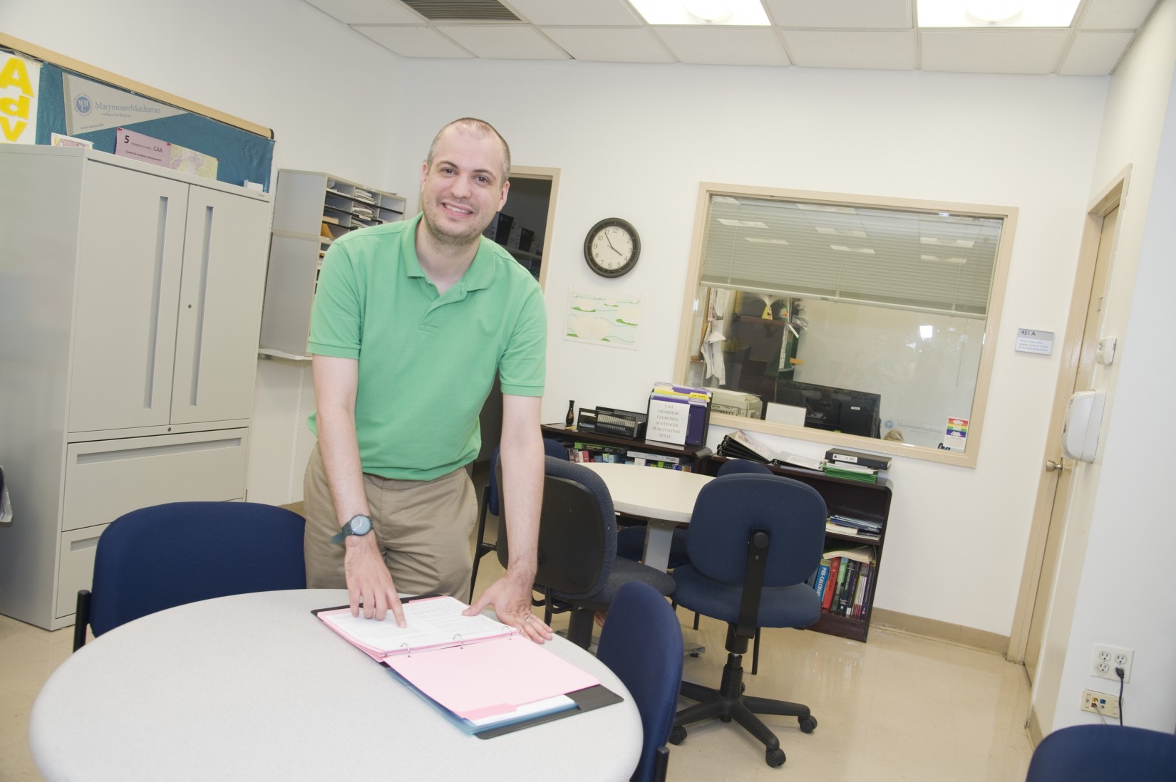 Ryan Cunningham in the Center for Academic Advancement