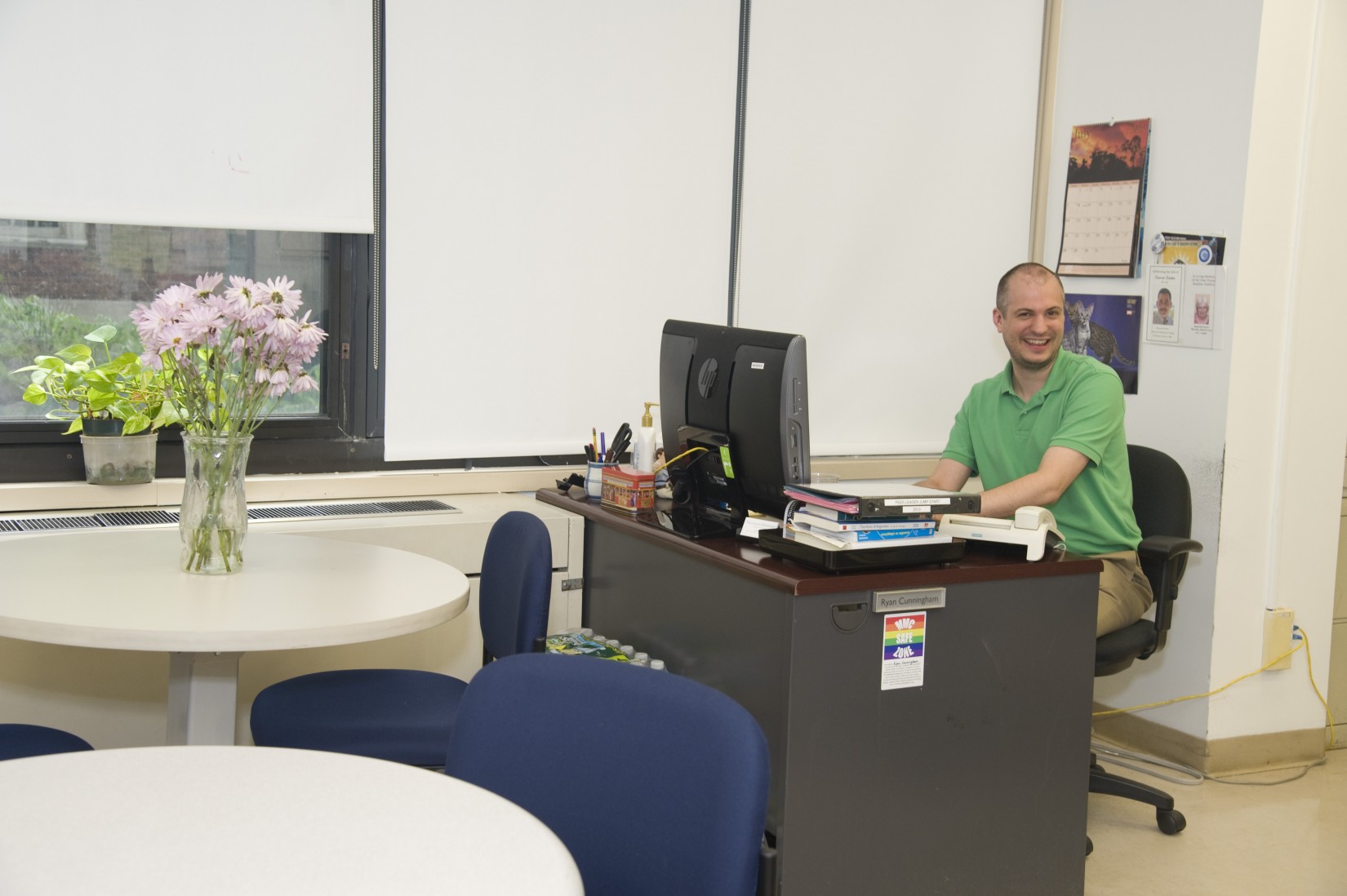 Ryan Cunningham in the Center for Academic Advancement