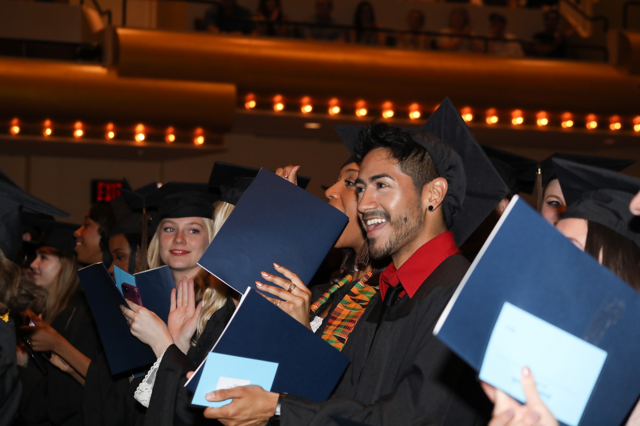 Students at Commencement 2017