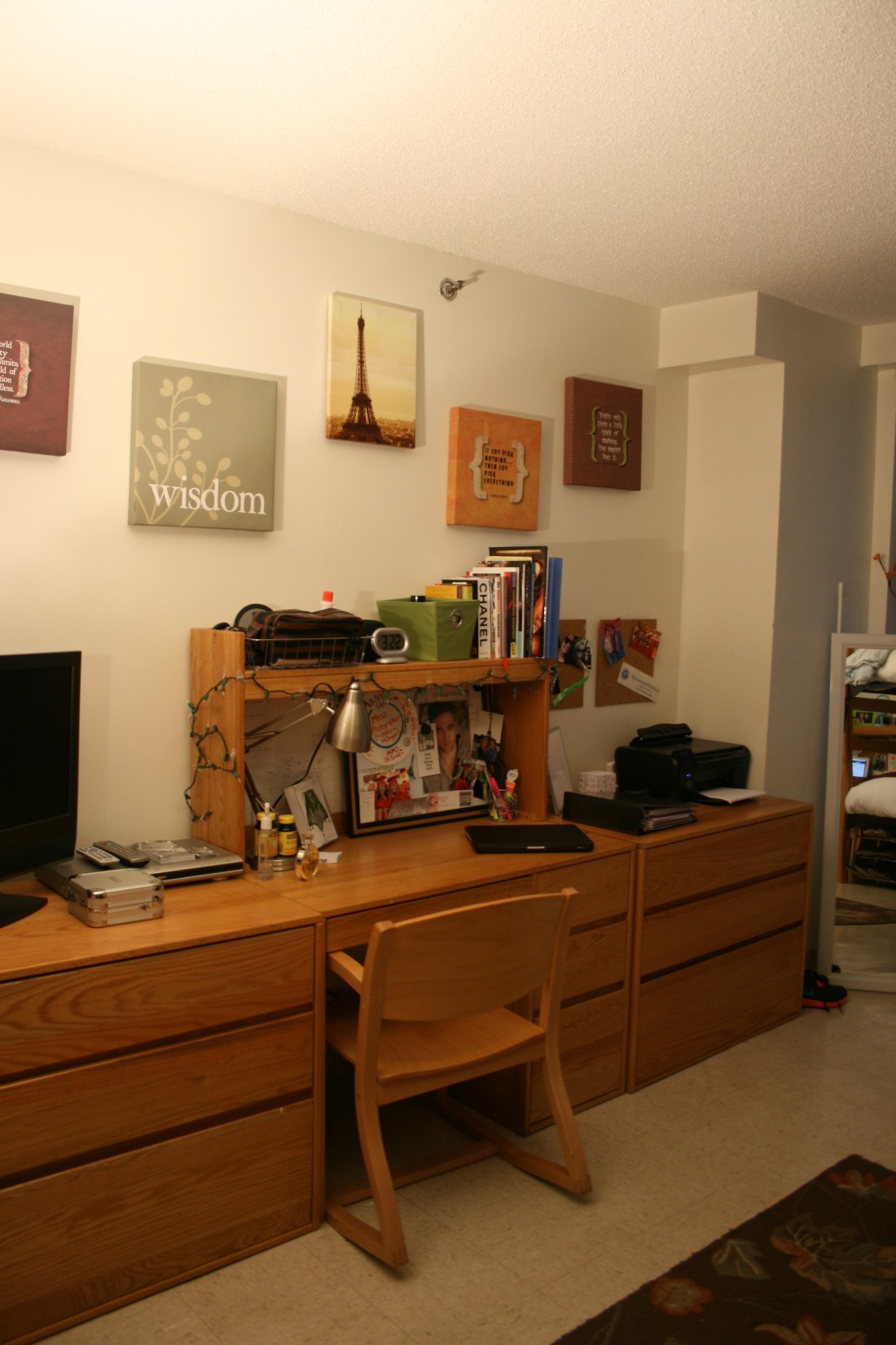 A student room in our 55th Street Residence Hall