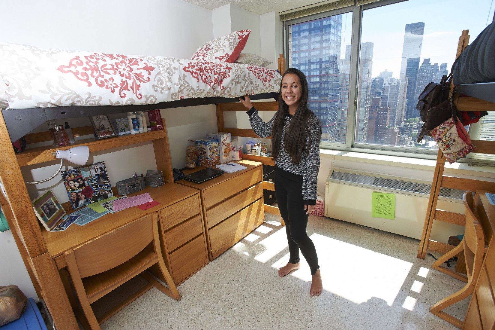 A resident in her new home at 55th Street