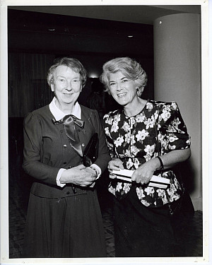 Mother Raymunde McKay with Geraldine Ferraro '56