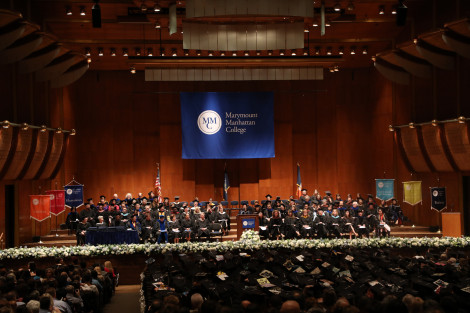 Commencement at David Geffen Hall, Lincoln Center