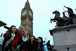 Molly Kessler and friends in London