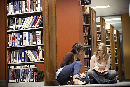 Students Get Busy in the Shanahan Library