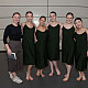 Eilish Shin-Culhane (far left) and fellow dance students before a performance of her piece, And Then They Fell