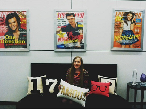 Communication Arts major Jessica Norton loves her internship at Seventeen Magazine.