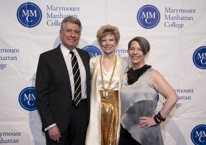 Board Chair Mike Materasso, Alice Materasso, and President Kerry Walk