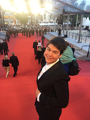 Professor Erin Greenwell on the red carpet at Cannes Film Festival