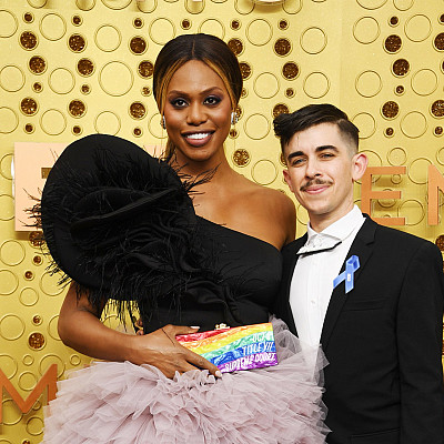 Laverne Cox and Chase Strangio (Getty Images)