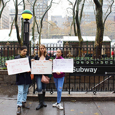 MMC students protest for accessibility in NYC subways