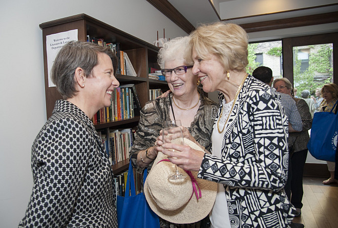 President-Elect Walk with Mary Norton '58 and Maureen Grant '60