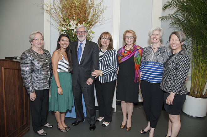 2015 Reunion Honorees with President Shaver and President-Elect Walk