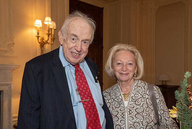 Dean Emeritus Peter H. Baker with Dorothy Filoramo