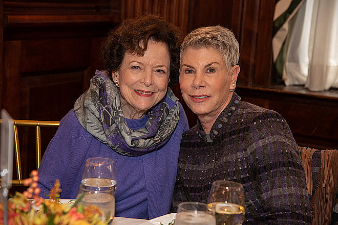 Board Secretary Judy L. Robinson '90 with Board Member Carol Berman '13