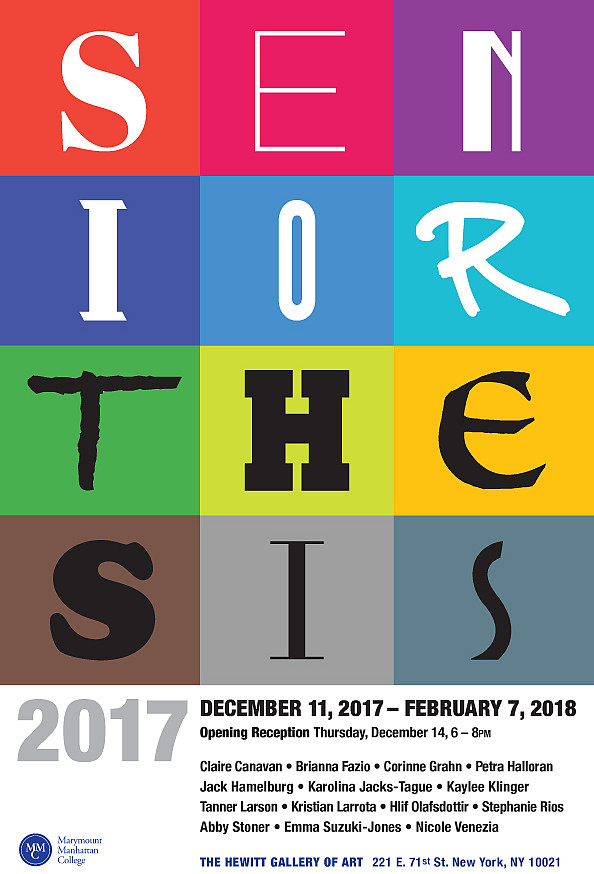Senior Thesis Exhibition 2017