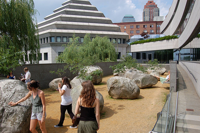 Garden of Stones by Andy Goldsworthy at the Museum of Jewish Heritage, New York City