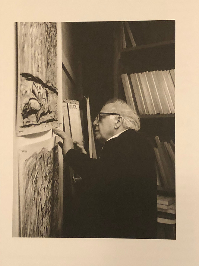 Philip Guston Signing an Edition of Lithographs, 1980