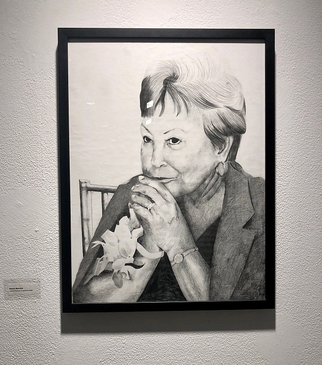 Alyssa Macchia, Untitled Portrait, ﻿graphite on paper