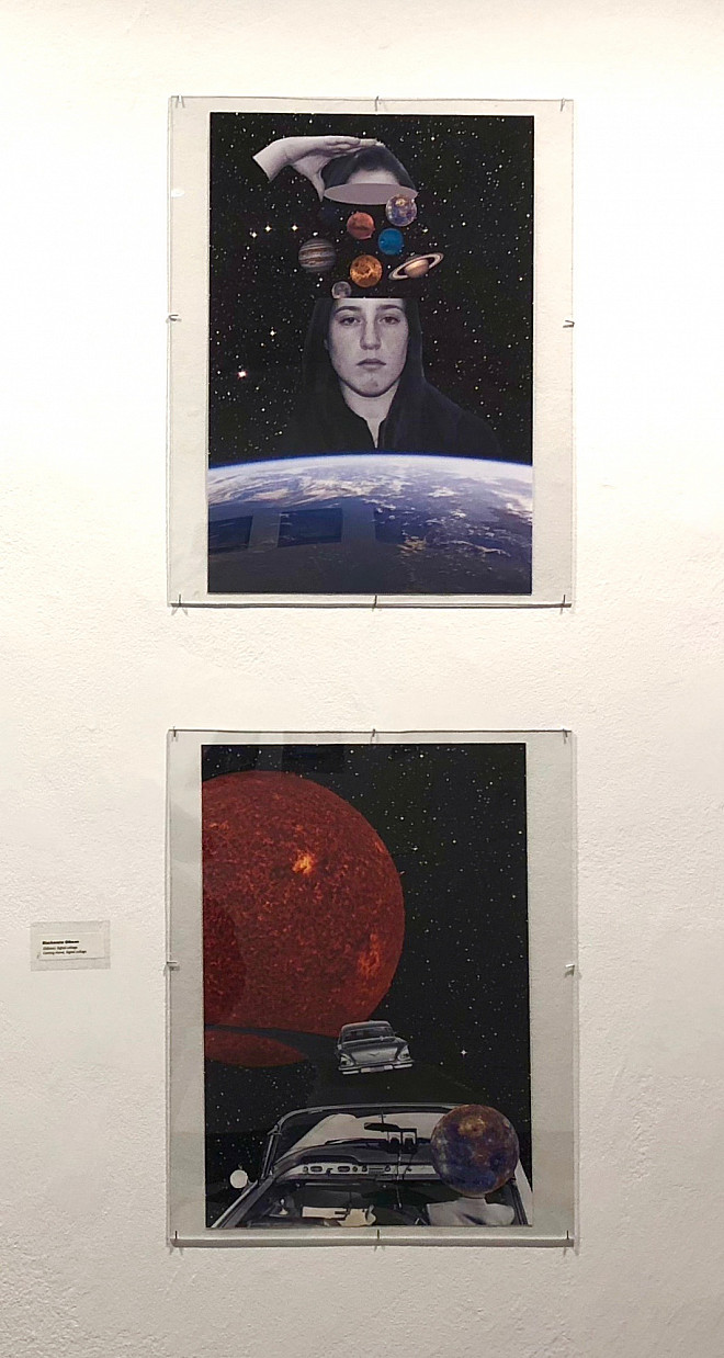 Mackenzie Gibson, Oblivion (top), Coming Home (bottom), digital collage