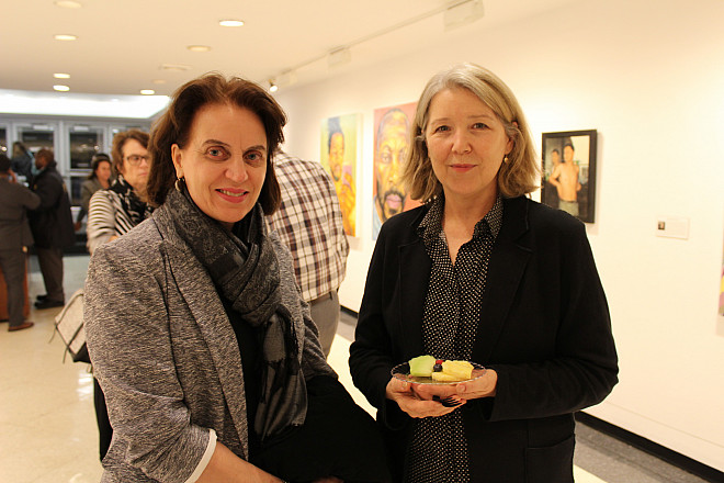 Opening reception for Go Figure: The Female Gaze, curated by Hallie Cohen