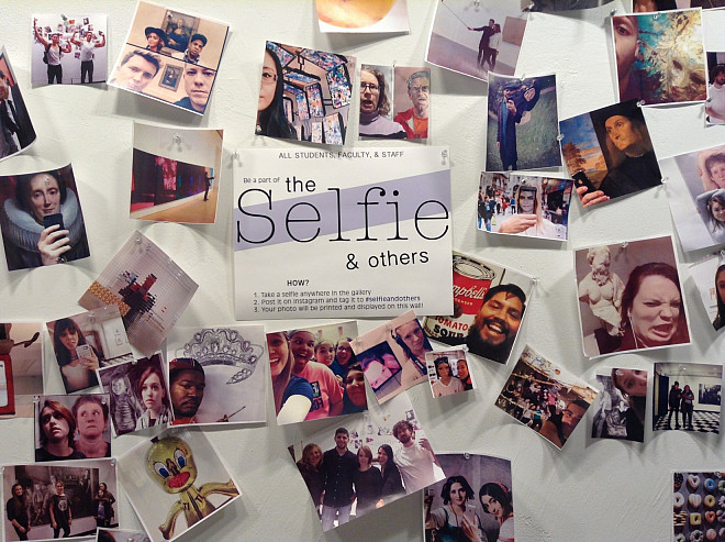 The Selfie Wall created by the MMC community and others