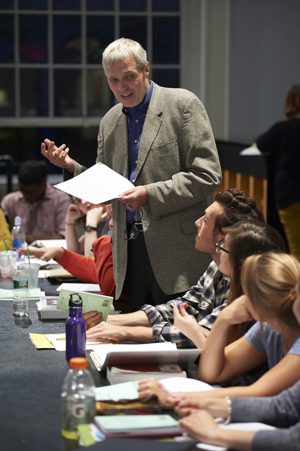 David Mold, Professor of Theatre Arts, in rehearsal for Stage Door.